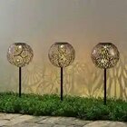 Solárne lampy a svetlá-Lindby Vilani solárna LED lampa v súprave 3 kusov.
