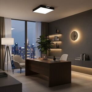 Osvetlenie domácej kancelárie modernými svietidlami. Moderné osvetlenie domácej kancelárie – LED lampy, stolové lampy, dizajnové svetlá